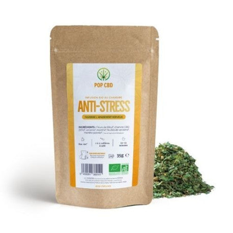 Infusion bio au chanvre Anti-Stress 35g - Pop CBD