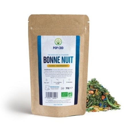 Infusion Bio au Chanvre Bonne Nuit 35g - Pop CBD