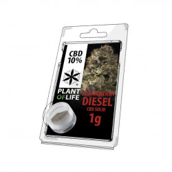 CBD-Harz STRAWBERRY DIESEL 10% 1G Pflanze des Lebens