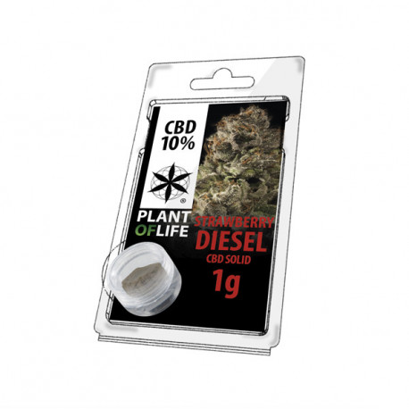 CBD-Harz STRAWBERRY DIESEL 10% 1G Pflanze des Lebens