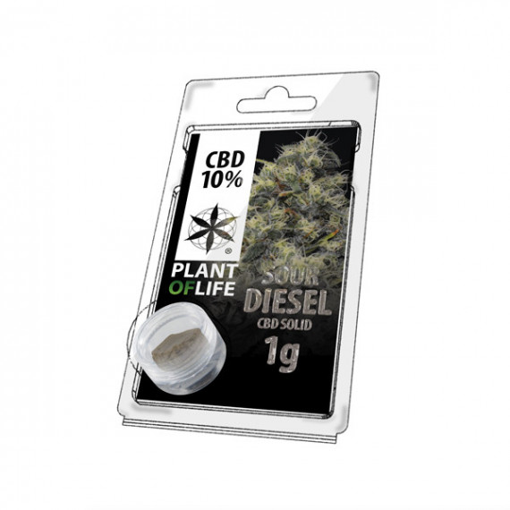 CBD Resin SOUR DIESEL 10% 1G Pflanze des Lebens