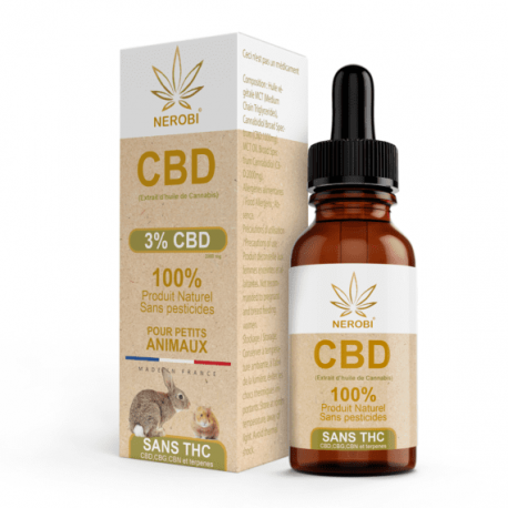 Huile CBD pour Petits Animaux 3%