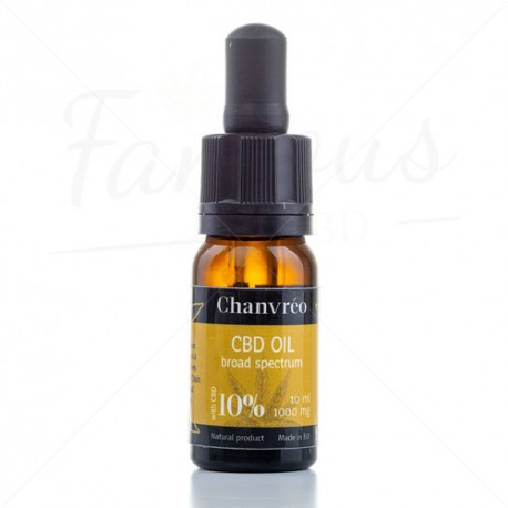 Huile de CBD 10 % Broad Spectrum Chanvréo - 10ml