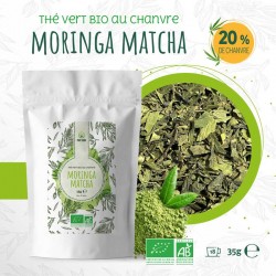 Organic tea with CBD, Matcha and Moringa - Pop CBD