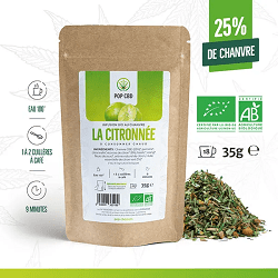 Bio Kräutertee mit CBD und Zitrone "Die Zitronige" 35G - Pop CBD