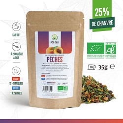 Infusion CBD bio 25% goût pêche 35G