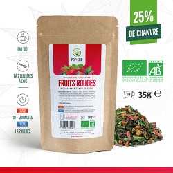 Bio CBD Kräutertee 25% Rote Früchte 35G