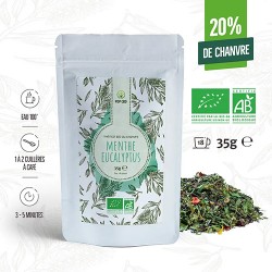 Black tea with organic CBD20% Mint Eucalyptus 35G