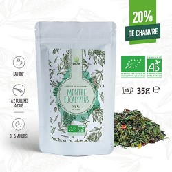 CBD Schwarztee bio20% Minze Eukalyptus 35G