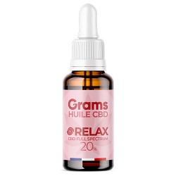 Huile CBD 20% relax anti-stress à spectre complet - Grams