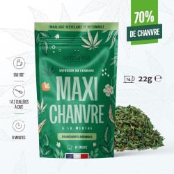 Infusion bio au CBD 70% et à la menthe douce 22g