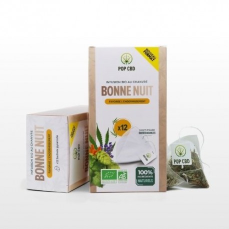 Infusion BIO CBD in bag with chamomile Good night - Pop CBD