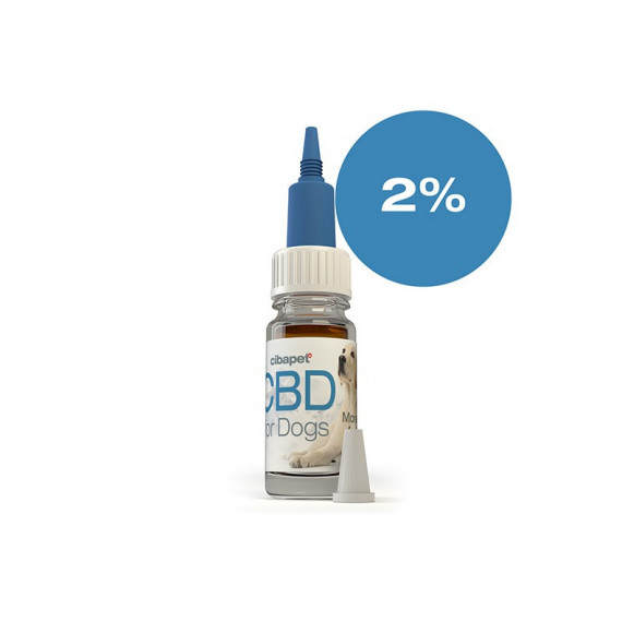 CBD-Öl für Hunde 2%.