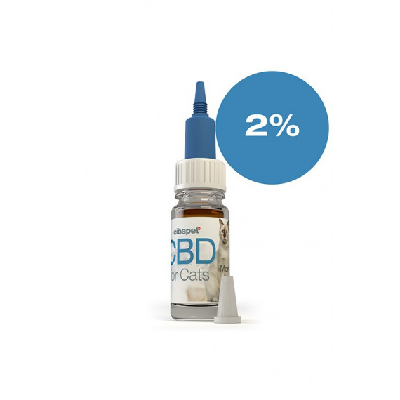 Huile de CBD pour chats 2%