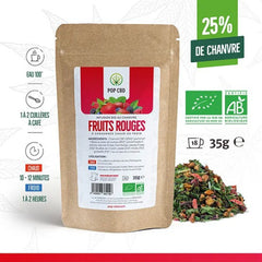 Infusion CBD bio 25 % aux fruits rouges 35G